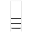Tøjstativ Sort eg 60 x 30 x 171 cm Konstrueret træ