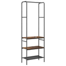 Tøjstativ Røget eg 60 x 30 x 171 cm Konstrueret træ