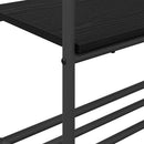 Tøjstativ Sort eg 77 x 30 x 171 cm Konstrueret træ