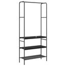 Tøjstativ Sort eg 77 x 30 x 171 cm Konstrueret træ