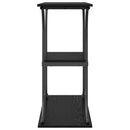 Konsolbord med hylde Sort eg 101 x 35 x 80,5 cm Konstrueret træ