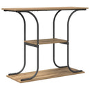 Konsolbord Artisan Egetræ 101 x 35 x 80,5 cm Konstrueret træ