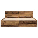 Sengestel Gammelt træ 203 x 185 x 70 cm Konstrueret træ