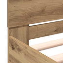 Sengeramme med sengegavl Artisan-eg 180 x 200 cm