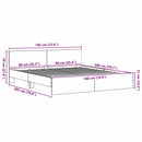 Sengeramme med sengegavl Artisan-eg 180 x 200 cm
