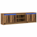 TV Enheder 2 pcs Brun 180 x 34 x 50 cm Konstrueret træ