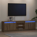 TV Enheder 2 pcs Brun 180 x 34 x 50 cm Konstrueret træ