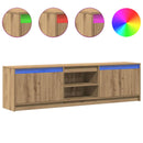 TV Enheder 2 pcs Brun 180 x 34 x 50 cm Konstrueret træ