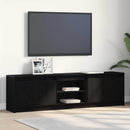 TV Enheder 2 pcs Sort 180 x 34 x 50 cm Konstrueret træ
