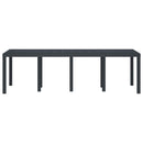 Havemøbel Bord Antracit 250 x 100 x 73 cm polyrattan