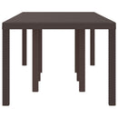 Havemøbel Bord Brun 250 x 100 x 73 cm polyrattan