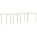 Havemøbel Bord Hvid 250 x 100 x 73 cm polyrattan