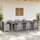 Havemøbel Bord Lysegrå 250 x 100 x 73 cm polyrattan