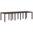 Havemøbel Bord Brun 300 x 100 x 73 cm polyrattan