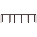 Havemøbel Bord Brun 300 x 100 x 73 cm polyrattan