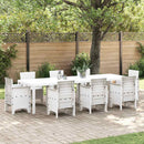 Havemøbel Bord Hvid 300 x 100 x 73 cm polyrattan