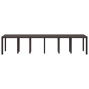 Havemøbel Bord Brun 350 x 100 x 74 cm polyrattan