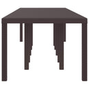 Havemøbel Bord Brun 350 x 100 x 74 cm polyrattan