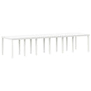 Havemøbel Bord Hvid 350 x 100 x 74 cm polyrattan