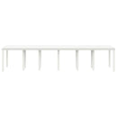 Havemøbel Bord Hvid 350 x 100 x 74 cm polyrattan
