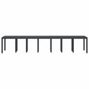 Havemøbel Bord Antracit 400 x 100 x 73 cm polyrattan