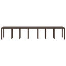 Havemøbel Bord Brun 400 x 100 x 73 cm polyrattan