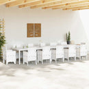 Havemøbel Bord Hvid 400 x 100 x 73 cm polyrattan