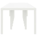 Havemøbel Bord Hvid 400 x 100 x 73 cm polyrattan