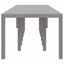 Havemøbel Bord Lysegrå 400 x 100 x 73 cm polyrattan