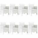 Have Spisebordssæt 9 pcs Hvid Polypropylen
