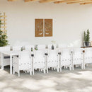 Have Spisebordssæt 13 pcs Hvid Polt rattan