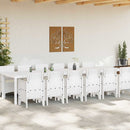 Have Spisebordssæt 13 pcs Hvid Polt rattan