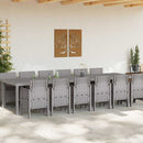 Have Spisebordssæt 13 pcs Lysegrå Polt rattan