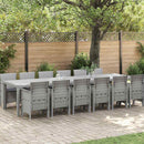 Have Spisebordssæt 13 pcs Lysegrå Polt rattan