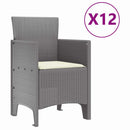 Have Spisebordssæt 13 pcs Lysegrå Polt rattan