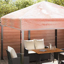 Gazebo Cover Erstatning Transparent 300 x 300 x 26 cm PVC