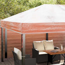 Gazebo Cover Erstatning Transparent 400 x 300 x 32 cm PVC