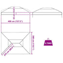 Gazebo Cover Erstatning Transparent 400 x 300 x 32 cm PVC
