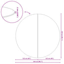 Pool Bundark Sort Ø 244 cm Non-woven stof