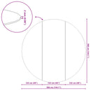 Pool Bundark Sort Ø 366 cm Non-woven stof