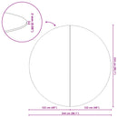 Pool Bundark Sort Ø 244 cm Non-woven stof