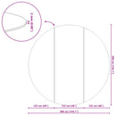Pool Bundark Sort Ø 366 cm Non-woven stof