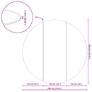 Pool Bundark Sort Ø 396 cm Non-woven stof