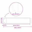 Plænehegn Galvaniseret farve 100 x 20 x 0,07 cm