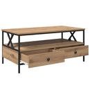 Sofabord artisan eg 100 x 51 x 45 cm Konstrueret træ