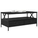 Sofabord with Drawer Sort eg 100 x 51 x 45 cm Konstrueret træ