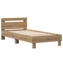 Sengestel Artisan Egetræ 203 x 95 x 70 cm Konstrueret træ