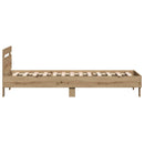 Sengestel Artisan Egetræ 203 x 95 x 70 cm Konstrueret træ