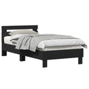 Sengestel Sort eg 193 x 95 x 88 cm Konstrueret træ