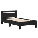 Sengestel Sort eg 193 x 95 x 88 cm Konstrueret træ